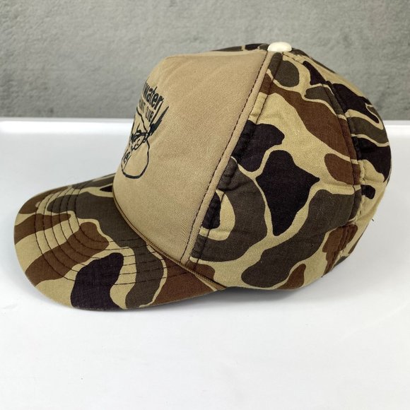 Blackwater Fish & Hunt Club Brown Camo Camouflage Snapback Hat Cap - Picture 5 of 9